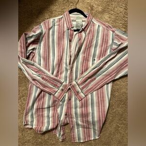 Vintage Ash Creek Striped Denim Men's Shirt